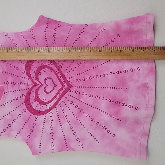 Knitworks Toys R Us Pink Sparkle Hearts Sleeveless NWT Top & Preowned Shorts S - Picture 9 of 16